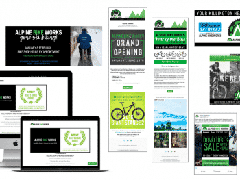 Alpine Bike Works marketing sample done by Snowsports Marketing